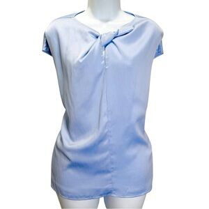 Nine West Light Blue Tank Top Women’s size XXL Knot Front